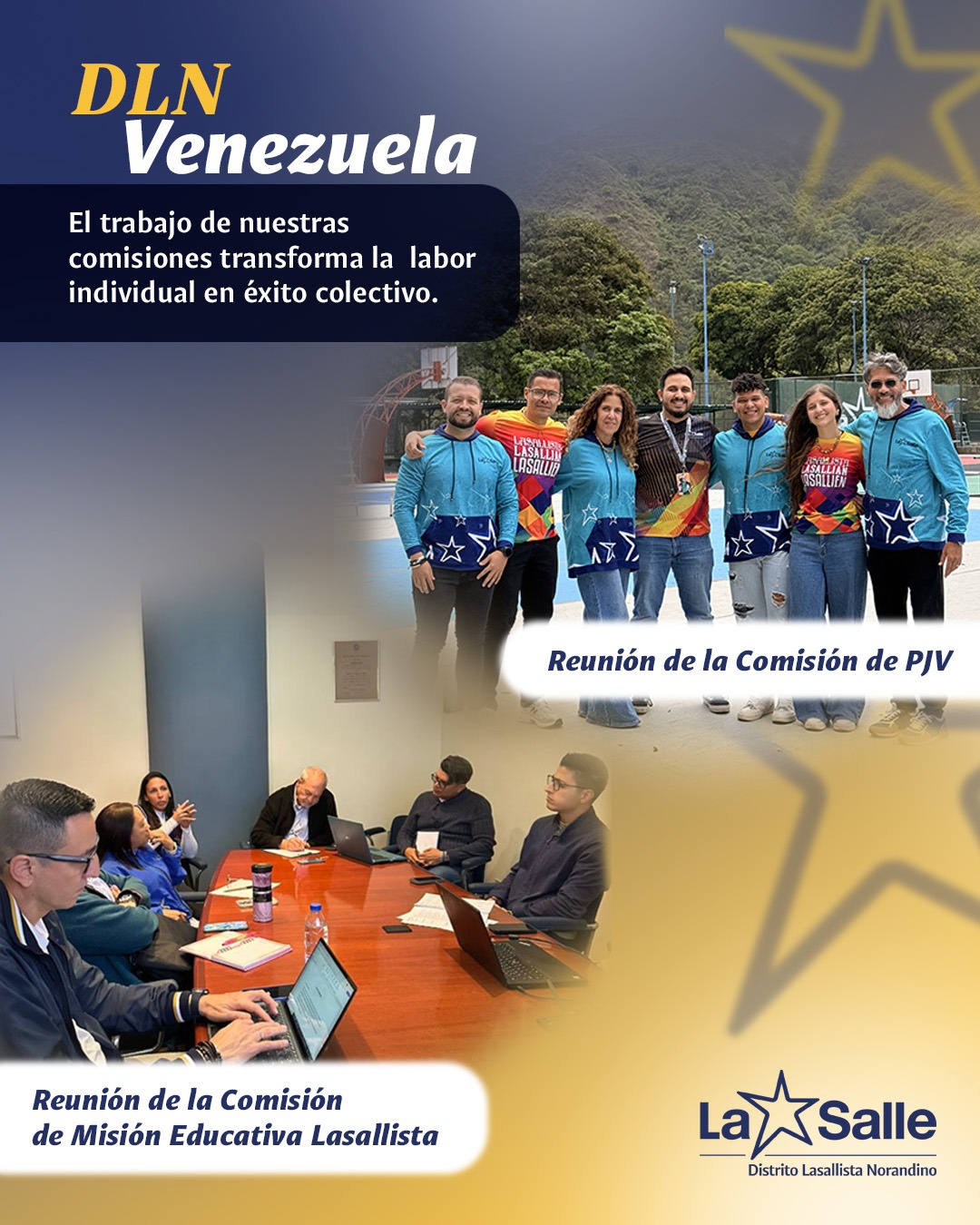 Distrito Lasallista Norandino Venezuela realizó reuniones de las comisiones de PJV y MEL 